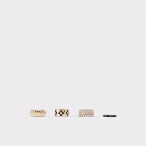 Anillos Aldo Caylan Ring Mujer Negros Dorados | DRYHKL685