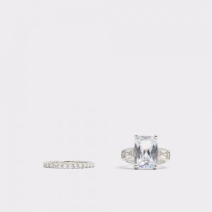 Anillos Aldo Gannantar Ring Mujer Plateados | FOAYKT681