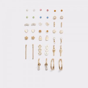 Aretes Aldo Flowaer Earrings Mujer Dorados | STCLEY846