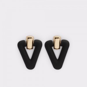 Aretes Aldo Gilide Earrings Mujer Negros Dorados | SYAWFZ152