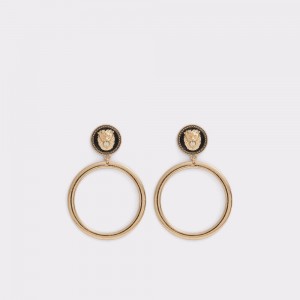 Aretes Aldo Jyryan Earrings Mujer Negros Dorados | ZTLBAX406