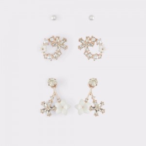 Aretes Aldo Pinak Earrings Mujer Rosas Dorados | LWTZJF835