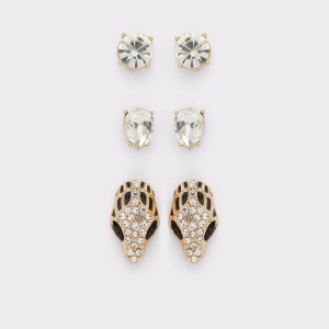 Aretes Aldo Serpine earrings Mujer Negros Dorados | NSKCYR846