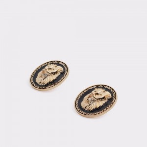 Aretes Aldo Wigolla Button earrings Mujer Negros Dorados | FWXTML047