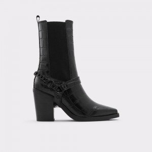 Botas Chelsea Aldo Campera Western ankle boot - Block heel Mujer Negros | FJLGOV614