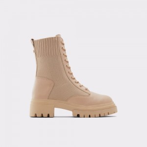 Botas de combate Aldo Reflow-w Combat ankle boot - Lug sole Mujer Beige | ZIMANS385