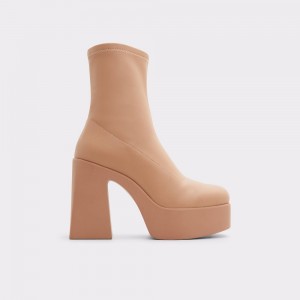 Botines Aldo Grandstep Platform ankle boot Mujer Beige | HSVEQD962