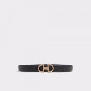 Cinturones Aldo Gorlenko Belt Hombre Negros Dorados | DLEVZA049