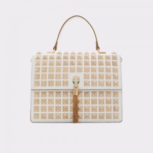 Clutch Aldo Grandsnake Top handle bag Mujer Blancos | ELRODQ198
