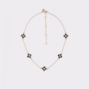 Collares Aldo Agerisee Necklace Mujer Negros Dorados | IZOJUT329