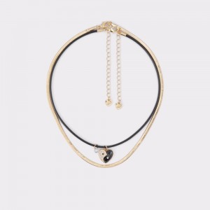 Collares Aldo Elbaedar Necklace Mujer Negros Dorados | ORHQLC534