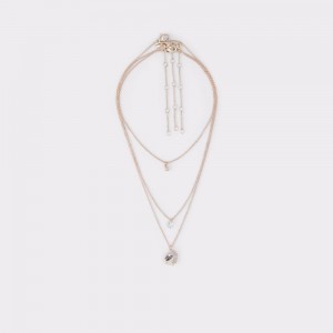 Collares Aldo Groasien Necklace Mujer Rosas Dorados | TWVKIJ608