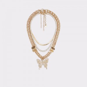 Collares Aldo Haiduan Necklace Mujer Dorados | NJZOGL601