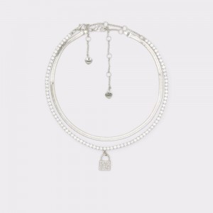 Collares Aldo Rokku Necklace Mujer Plateados | THFXNQ168