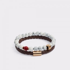 Joyeria Aldo Columbo Bracelet Hombre Marrom Oscuro | CTWMDK637