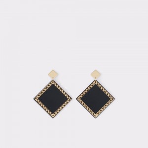 Joyeria Aldo Indawgyi Earrings Mujer Negros Dorados | ABMRZC536