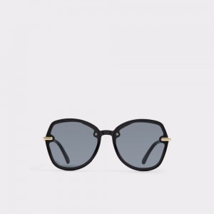 Lentes de Sol Aldo Cortegaca Round sunglasses Mujer Negros | OHDWCX426