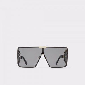 Lentes de Sol Aldo Ebabrissi Square sunglasses Mujer Negros Dorados | HWPGTO160