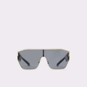 Lentes de Sol Aldo Faletha Shield sunglasses Mujer Negros Dorados | ZSRWJY630