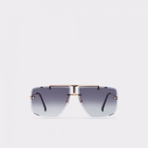 Lentes de Sol Aldo Silikatu Sunglasses Hombre Negros Dorados | JBLQUT281