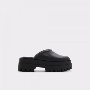 Mocasines Aldo Biglease Platform Mule - Lug sole Mujer Negros | AYDUXJ691
