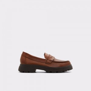 Mocasines Aldo Biglect Loafer - Lug sole Mujer Marrom | MEZFIB692