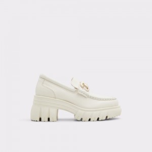 Mocasines Aldo Bigwalk Loafer - Lug sole Mujer Blancos | HGASTN687