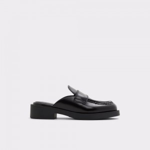 Mocasines Aldo Confusum Mule Mujer Negros | HJSUFT387