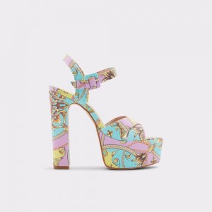 Perfect Pairings Aldo Camelia Ankle strap heeled sandal - Plateforme Mujer Multicolor | AGBXJH164