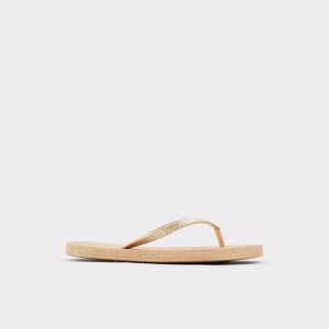 Sandalias Aldo Aloomba Flat sandal Mujer Dorados | AYFBDX213
