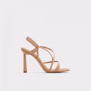 Sandalias Aldo Amilia Strappy heeled sandal Mujer Beige | YSFNGX205