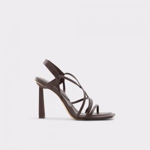 Sandalias Aldo Amilia Strappy high heel sandal Mujer Marrom Oscuro | DVYBUH587