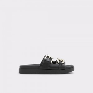 Sandalias Aldo Asae Slide sandal Mujer Negros | RAJONL073