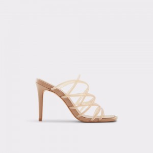 Sandalias Aldo Brigette Strappy heeled sandal - Stiletto heel Mujer Beige | FHUCIG610