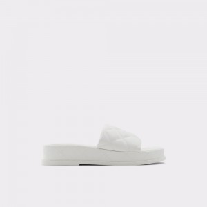 Sandalias Aldo Carreaux Slide sandal - Flatform Mujer Blancos | GXENQI946