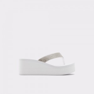 Sandalias Aldo Chima Flip flops Mujer Blancos | JGQVUD257