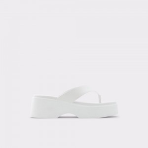 Sandalias Aldo Delphy Thong wedge sandal - Flatform Mujer Blancos | LPOTSE794