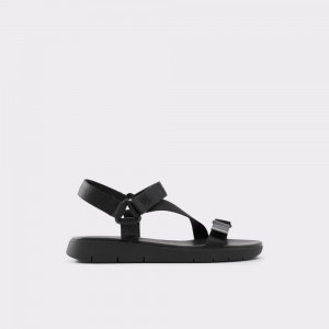 Sandalias Aldo Eoweniel Strappy flat sandal Mujer Negros | ZRCXHO176
