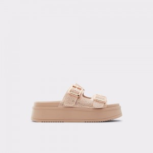 Sandalias Aldo Jika Slide sandal - Flatform Mujer Rosas Dorados | XULOGK517