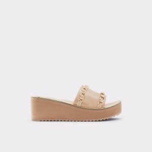 Sandalias Aldo Kaerratlan Slide sandal - Wedge heel Mujer Beige | BROFXV401