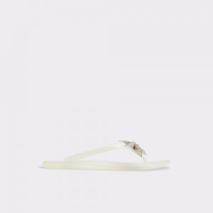 Sandalias Aldo Kahala Flat sandal Mujer Blancos | DKUAPR395