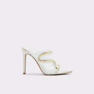 Sandalias Aldo Najash Strappy heeled sandal - Stiletto heel Mujer Blancos | QZFGUW620