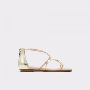 Sandalias Aldo Oceriwenflex Strappy flat sandal Mujer Metal | LFBAGI623