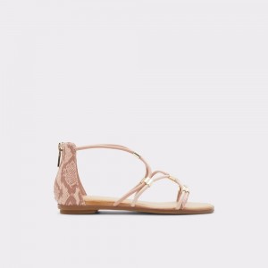 Sandalias Aldo Oceriwenflex Strappy flat sandal Mujer Rosas | SUQNDK129