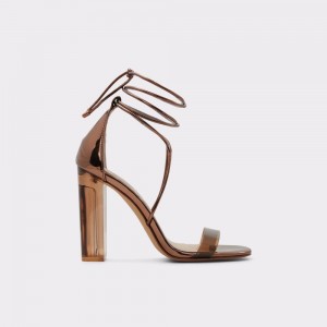 Sandalias Aldo Onardonia Strappy heeled sandal Mujer Marrom | JGDCAS537