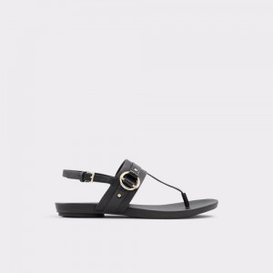 Sandalias Aldo Pandra Thong sandal Mujer Negros | OATHZD023