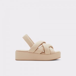 Sandalias Aldo Phoebie Sling back sandal - Platform Mujer Beige | EBHXGL154