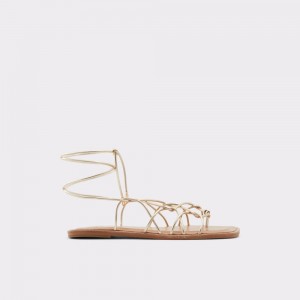 Sandalias Aldo Posey Strappy flat sandal Mujer Champagne | YBZHKV516