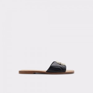 Sandalias Aldo Qelajar Slide sandal Mujer Negros | WYZJEA185