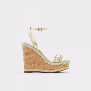 Sandalias Aldo Saluth Wedge sandal - Wedge heel Mujer Champagne | IAHPJV058
